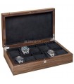 coffret bois 10 montres : vernis brillant